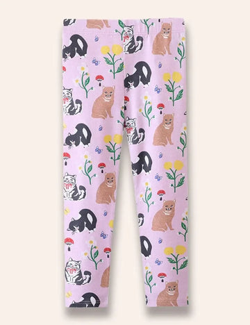 Cute Cat Appliqué Dress